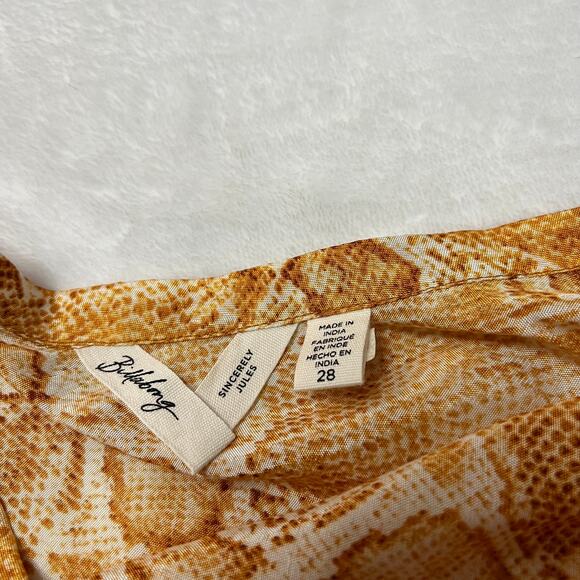 Billabong x Sincerely Jules Short And Free Snake Print Mini Skirt Size 28 NEW - Picture 5 of 7